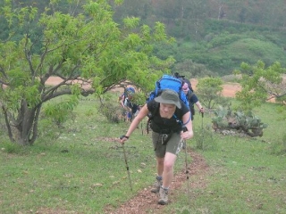 Recorrido de caminata